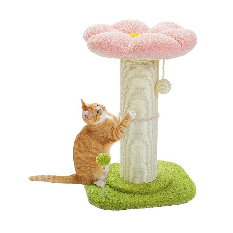 Tall Cat Scratching Post Small Cat Tree For Indoor_voghion.com