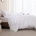 Pure White Bohemian Tassel Bedding Set - Fluffy Polyester Quilted Comforter With Duvet Cover & Pillowcases - Free-Spirited & Cozy_voghion.com
