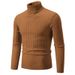 Neue Männer Pullover a collo alto Einfarbig Pullover Gestrickte Warme Casual Rollkragen Sweatware Woolen Herren Winter Outdoor Tops_voghion.com