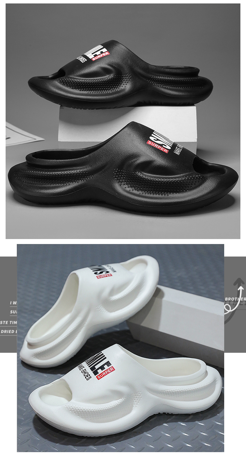  Men's Slip-on Comfortable Pool Beach Slippers Men's Easy Slide Sliders Summer Slides_voghion.com