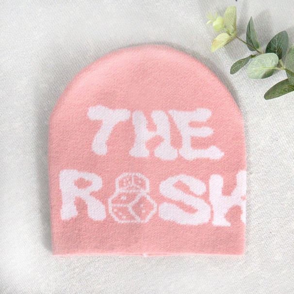 Unisex Kootud mütsimüts trend pullover kirjad Y2K žakaarmütsid meestele ja naistele_voghion.com