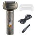 Rasoio elettrico rotante a 4 lame per uomo - Ultra silenzioso (meno di 36 dB), display LED, rasatura impermeabile a secco/bagnato, batteria con durata di 20 ore_voghion.com