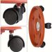 Supporto per piante rosso mattone rimovibile, resistente, con ruote, vassoio per vasi di fiori in resina spessa, attrezzi da giardinaggio per interni ed esterni, balcone_voghion.com