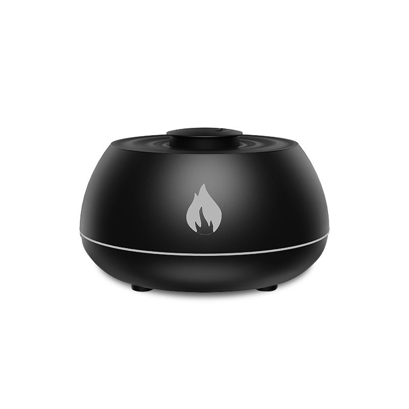 Mini Simulation Flame Diffuser Seven Color Gradient Creative Household Ultrasonic Aromatherapy Machine Flame Humidifier_voghion.com