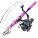 Direct Fishing Gear Set Carbon Fiber Lure Telescopic Travel Portable Casting Sea Rod Spinning Reel_voghion.com