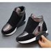Spring Autumn Fashion Sneakers Women Suede Leather Shoes Height Increasing Flat Platform Spring Autumn Shoes Woman High Top Sneakers_voghion.com