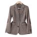 Women's Clothing Sequined spring and autumn jacket for women houndstooth, ladies' small suit top, women's trendy_voghion.com