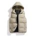 new autumn and winter men's cotton vest for young and middle-aged people fashionable casual removable hooded thickened warm vest for men_voghion.com