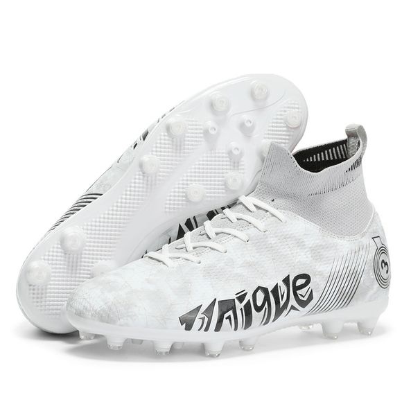Scarpe da calcio da uomo alte, lunghe, con unghie rotte, in erba artificiale, scarpe da competizione professionali_voghion.com
