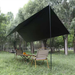 Thickened Umbrella Butterfly Shape Hexagonal Outdoor Canopy Black Coating Camping Tent Sunshade Cloth Octagonal_voghion.com