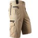 Herrenhose mit lockerer Passform und geradem Bein, Sommer, Übergröße, trendige, lässige, mittellange Hose mit mehreren Taschen, Cargohose aus reiner Baumwolle_voghion.com