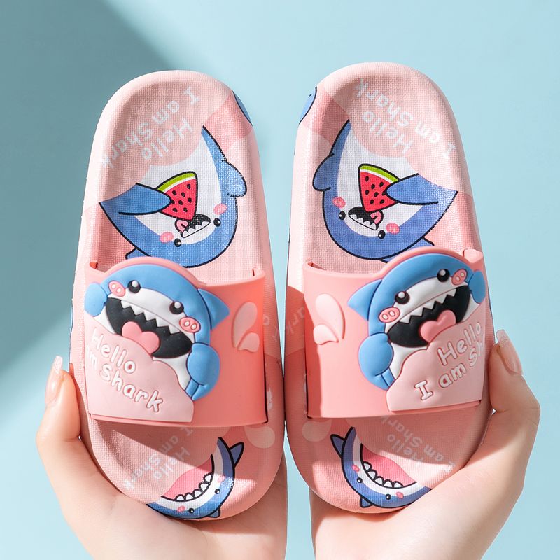 Kids Soft Bottom Bathroom Bath Cartoon Home Sandals_voghion.com