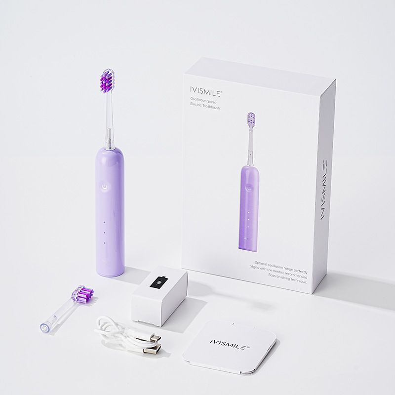 Sonic elektrische tandenborstel met 3 standen – servomotor van 38.000 tpm, oplaadtijd via USB-C, ultrazachte borstelharen, 36 dB stil (reisklare kleuren)_voghion.com