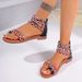Boho Chic Spliced Plus-size Flat Sandals For Women_voghion.com