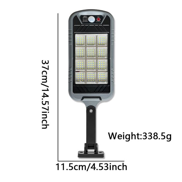 Solar utomhus vattentät innergård induktion LED, COB gatubelysning hög effekt integration med fjärrkontroll_voghion.com