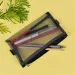 Clear Exam Pencil Case S/L Transparent Simple Mesh Zipper Stationery Bag School_voghion.com