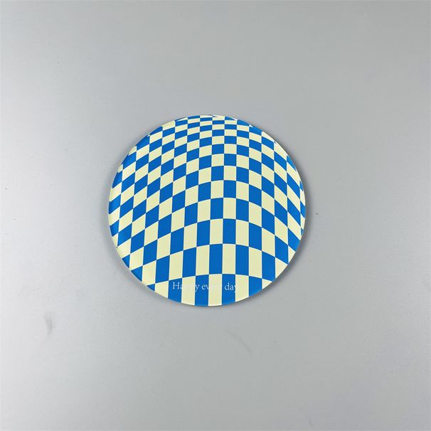 Acrylic Checkerboard Coasters Set - Ombre Gradient Color Heat-Resistant Drink Mats (Non-Slip 4-Pack) - Stylish Table Decor For Coffee & Dining_voghion.com