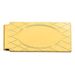 Gold-plated Kelly Waters Hinged Money Clip With Crosshatch And Engravable Oval Center_voghion.com