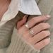 Hengheng Pure Silver Line Wrapped Open For Women Korean New Ins Trend Simple Cold Style Niche Ring_voghion.com