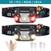 LED-Induktionsscheinwerfer Lange Lebensdauer Starkes Licht USB-Aufladung Angeln Mini-Rotlicht Kopfmontiertes Arbeitslicht für Outdoor-Reiten_voghion.com