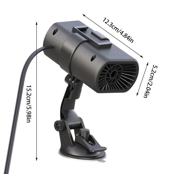 Defroster Tragbare Auto Defrost 12V Windschutzscheibe Hirsch schnelle Heizung Auto Windschutzscheibe Trockner 360 Grad_voghion.com