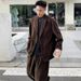 Completo da uomo in velluto a coste vintage ForMen, autunno inverno, moda maschile, stile coreano, casual, blazer alla moda_voghion.com