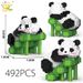 HUIQIBAO Mini Cute Panda Micro Building Blocks 3D Diamond Model Animals Bricks DIY City Construction Toys for Children Kids Gift_voghion.com