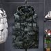 Men’s Winter Puffer Vest – Insulated Hooded Jacket (L-7XL, Camo/Black, 100% Polyester, Oversized Fit, Zip Front, Utility Pockets)_voghion.com
