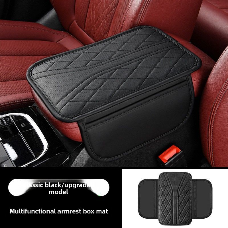 Central Control Widened Thickened Leather Armrest Box Mat Universal Car Storage Bag Multi-Functional_voghion.com