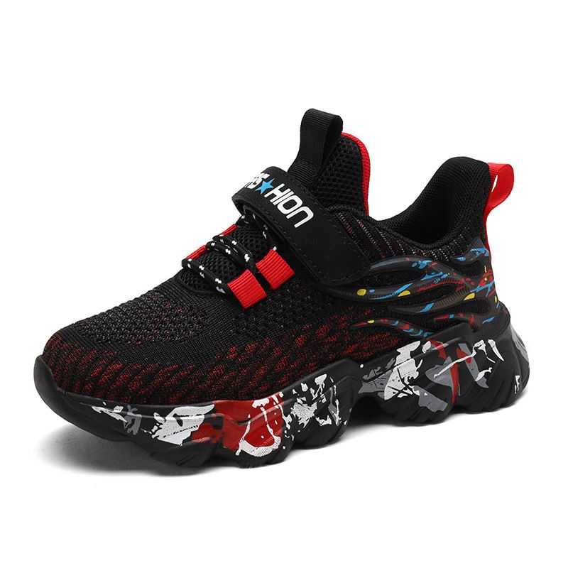 Zapatillas deportivas para niños, primavera 2025, nuevas, transpirables, informales, de suela blanda, para niños medianos y grandes._voghion.com