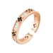 2025 Luxury High-End Rose Gold Four-Leaf Clover Open Fashionable Exquisite Adjustable Index Finger Unique Ring_voghion.com