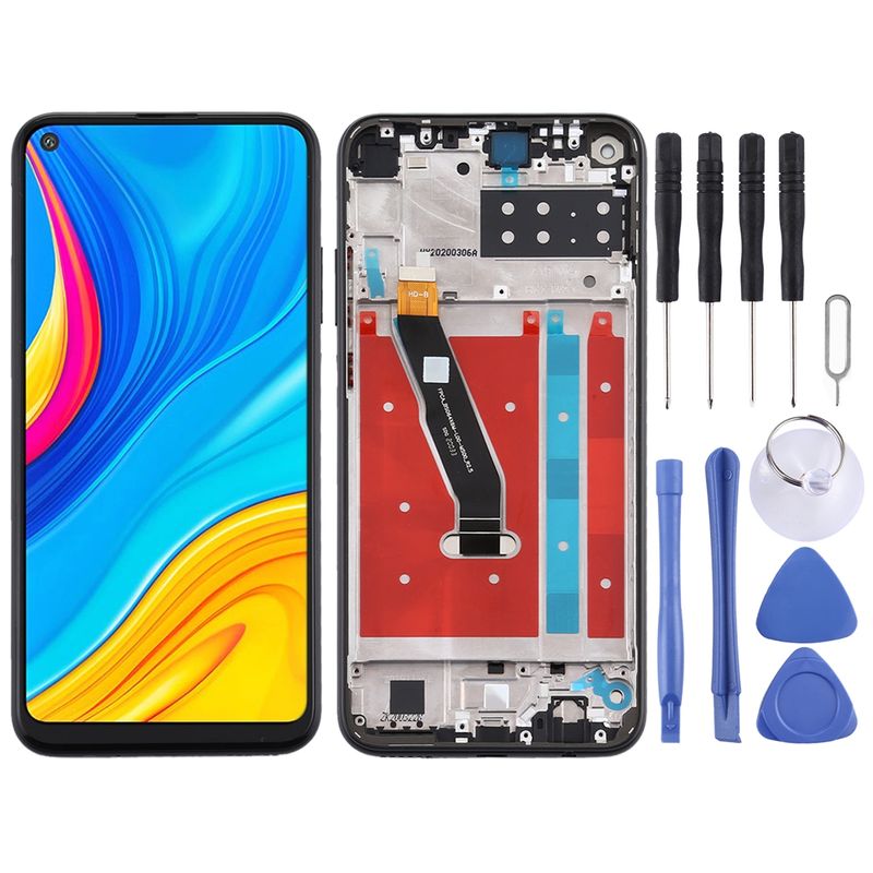 OEM LCD Screen For Huawei Y7p (2020) Digitizer Full Assembly With Frame(Black)_voghion.com