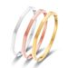 Braccialetti e braccialetti Classico Semplice Colore Solido Angolare Bracciale in acciaio inossidabile Personalizzato Colore Solido Diamante Angolare Geometrico_voghion.com
