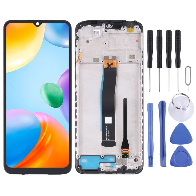 Écran LCD d'origine et numériseur complet avec cadre pour Xiaomi Redmi 10C/Redmi 10 India/Poco C40_voghion.com