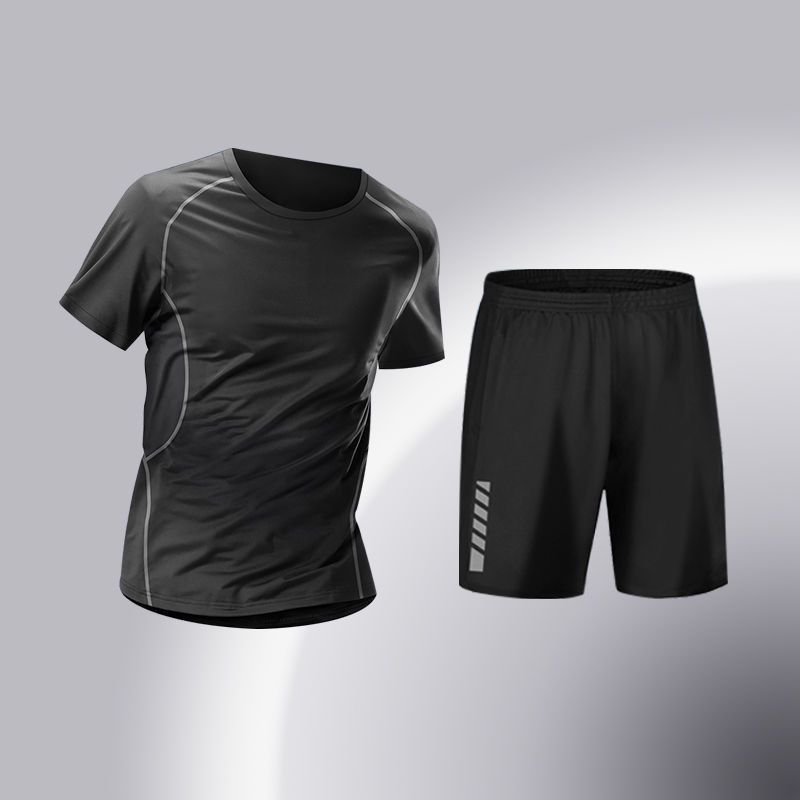 Herreklær Herresportsdrakt Hurtigtørkende tights Høy elastisk løping Trening Basketballklær Morgenjogging Sykkelklær_voghion.com