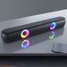 T-WOLF long strip RGB luminous Bluetooth speaker B320 game home stereo 3d high-quality type C speaker_voghion.com