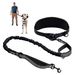 Two-Piece Set Waist Bag Running Anti-Pull Dog Leash Pet Supplies Customizable Tags_voghion.com