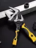Chiave regolabile in acciaio inox Chiave universale Chiave da bagno Grande aperta Strumento di riparazione idraulica di alta qualità per uso domestico_voghion.com