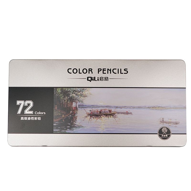 72-Color Premium Oil-Based Colored Pencils Set With Numbered Tips - Artist-Grade Vibrant Pigments In Sturdy Metal Case For Adult & Kids Coloring Books_voghion.com
