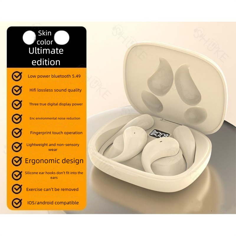 2025 Nuovi auricolari Bluetooth in-ear wireless con orecchio sospeso Sport Corsa Batteria a lunga durata Universale per iOS e Android Universale_voghion.com
