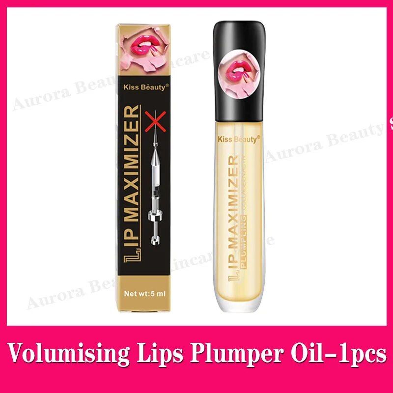 Beauty Care shop Lips Instant Volumising Plumper Oil Increase Gloss Elasticity Reduce Lip Fine Lines Collagen Moisturizing Nour_voghion.com