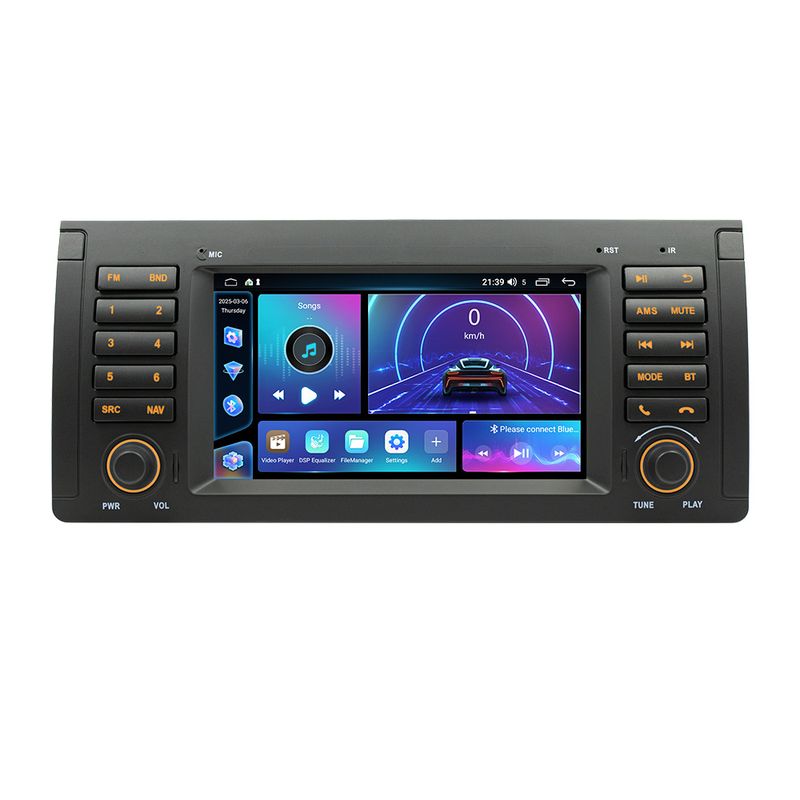 ​7" Android Car Stereo For BMW E39 (2002-2008) - Wireless CarPlay, HD Touchscreen & Reverse Camera_voghion.com
