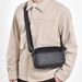 Printed shoulder bag men's casual messenger bag small square bag commuting to work multifunctional backpack messenger bag men_voghion.com