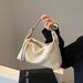 Sac fourre-tout de grande capacité pour femmes, sac à bandoulière simple minimaliste français, nouvelle collection 2024_voghion.com