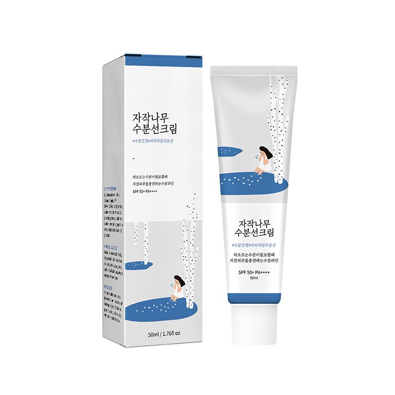 Voor 50Ml Zonnebrandcrème Gezicht PF50+ PA++++ Zonnecrème Berkensap Hydraterende Huidverzorging Sterke Uv-bescherming Koreaans_voghion.com