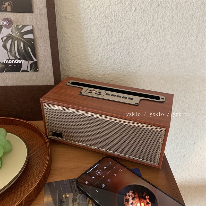 Drahtloser tragbarer U-Disk-Ins-Lautsprecher aus Holz für den Außenbereich_voghion.com