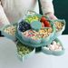 Multi-function Fruit Tray Double Layer Candy Snack Nuts Seed Dry Fruit Plates Rotating Snack Storage Box Phone Holders Bowl Case_voghion.com