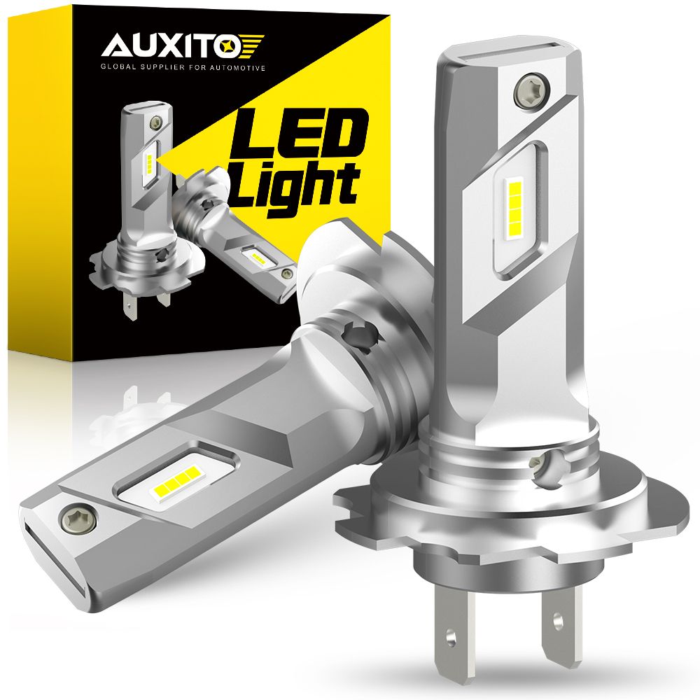 AUXITO 2Pcs Headlight Bulb LED Car Headlamp Light Mini Wireless 60W 6500K White Auto Fog Lamps H7 Led Automobile_voghion.com