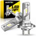 AUXITO 2Pcs Headlight Bulb LED Car Headlamp Light Mini Wireless 60W 6500K White Auto Fog Lamps H7 Led Automobile_voghion.com