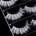 New Exaggerated Holiday Style White False Eyelashes 3 Pairs Long And Short Synthetic Eyelashes_voghion.com